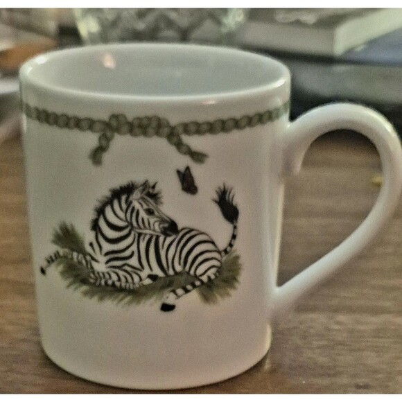 Vintage 1988 Lynn Chase Designs Japan Jungle Party Porcelain 3 Piece Child's Set - Picture 4 of 16